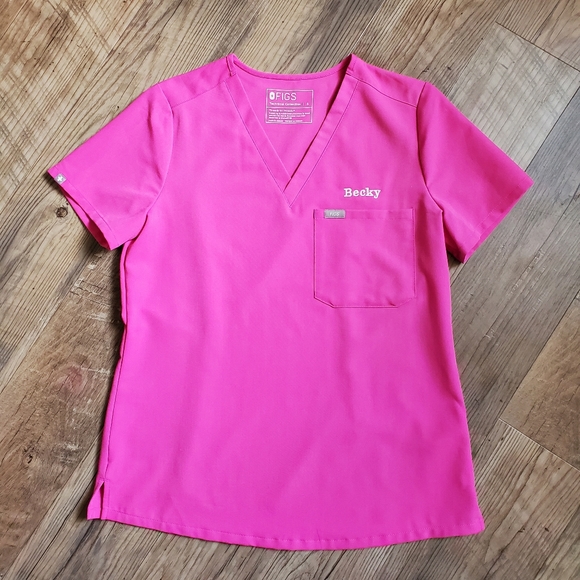 Figs Other Limited Edition Color Electric Orchid Catrina Scrub Top